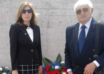 Mirjana Kranjac i Pavle Vamošer - Memorijalni centar Dahau – 29 April 2018. Komemoracija i obeležavanje 73 godina od oslobođenja logora.