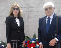 Mirjana Kranjac i Pavle Vamošer - Memorijalni centar Dahau – 29 April 2018. Komemoracija i obeležavanje 73 godina od oslobođenja logora.